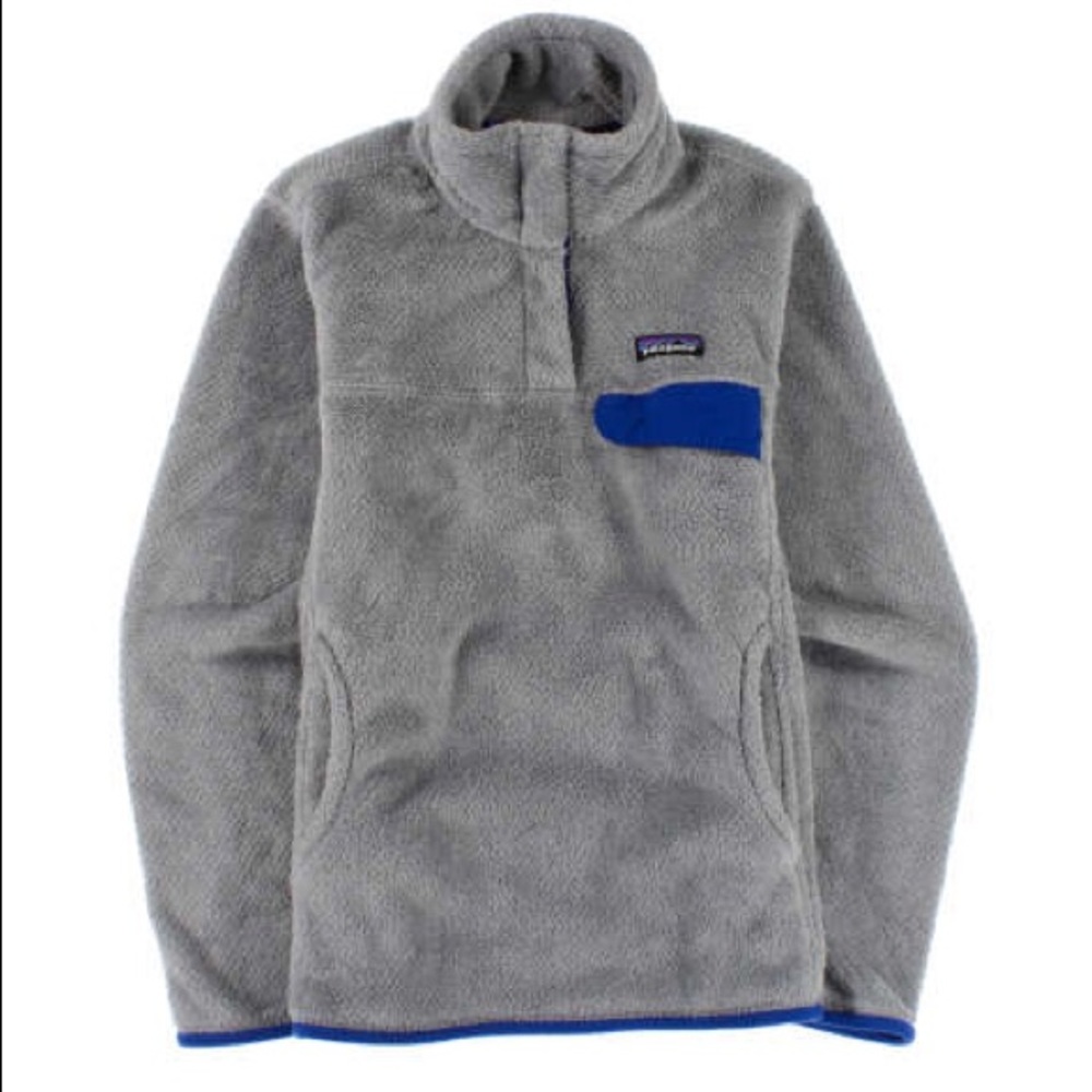 Patagonia Re-Tool Snap-T Pullover Fleece Gray Blue - Picture 2 of 12